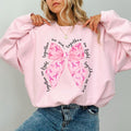 October We Pink Breast Cancer Awareness Together We Fight We Win October Coquette Bow Breast Cancer Warrior Long Sleeve Top Womenswear Soft Cozy Fabric T-Shirts, Hoodie, Sweatshirt - T-Shirt, Sweatshirt, Hoodie