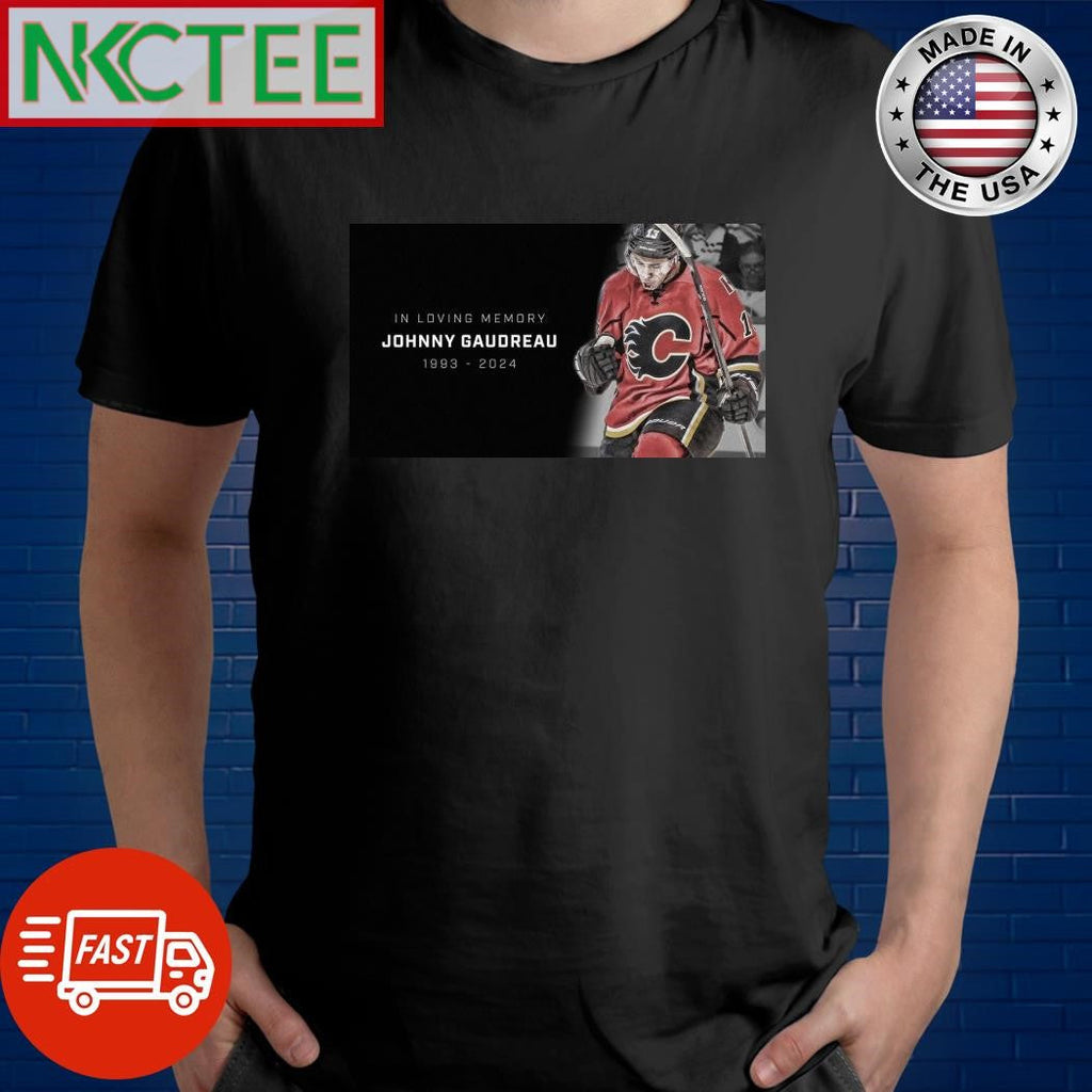 In loving memory Johnny Gaudreau 1993-2024 shirt Unisex T-shirt, Sweatshirt, Hoodie, Long Sleeve Tee - T-Shirt, Sweatshirt, Hoodie
