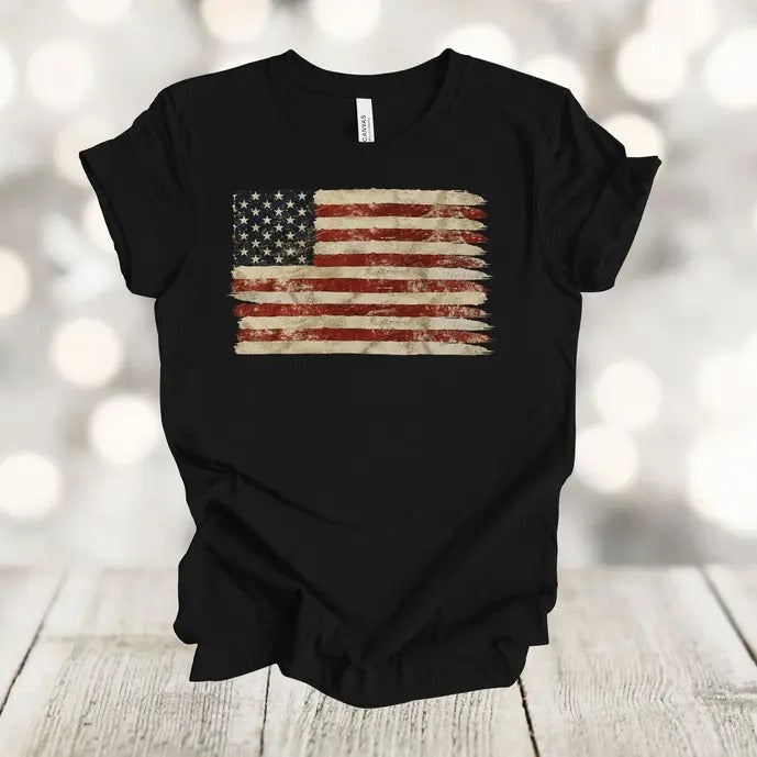 Independence Day Shirt American Flag Shirt US Flag Vintage Flag Red White Blue Soft Shirt Plus Sizes Available T-Shirts, Hoodie, Sweatshirt - T-Shirt, Sweatshirt, Hoodie