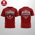 Indiana Big Ten Championship 2025 Two Sided Shirt Unisex T-shirt, Sweatshirt, Hoodie, Long Sleeve Tee - T-Shirt, Sweatshirt, Hoodie