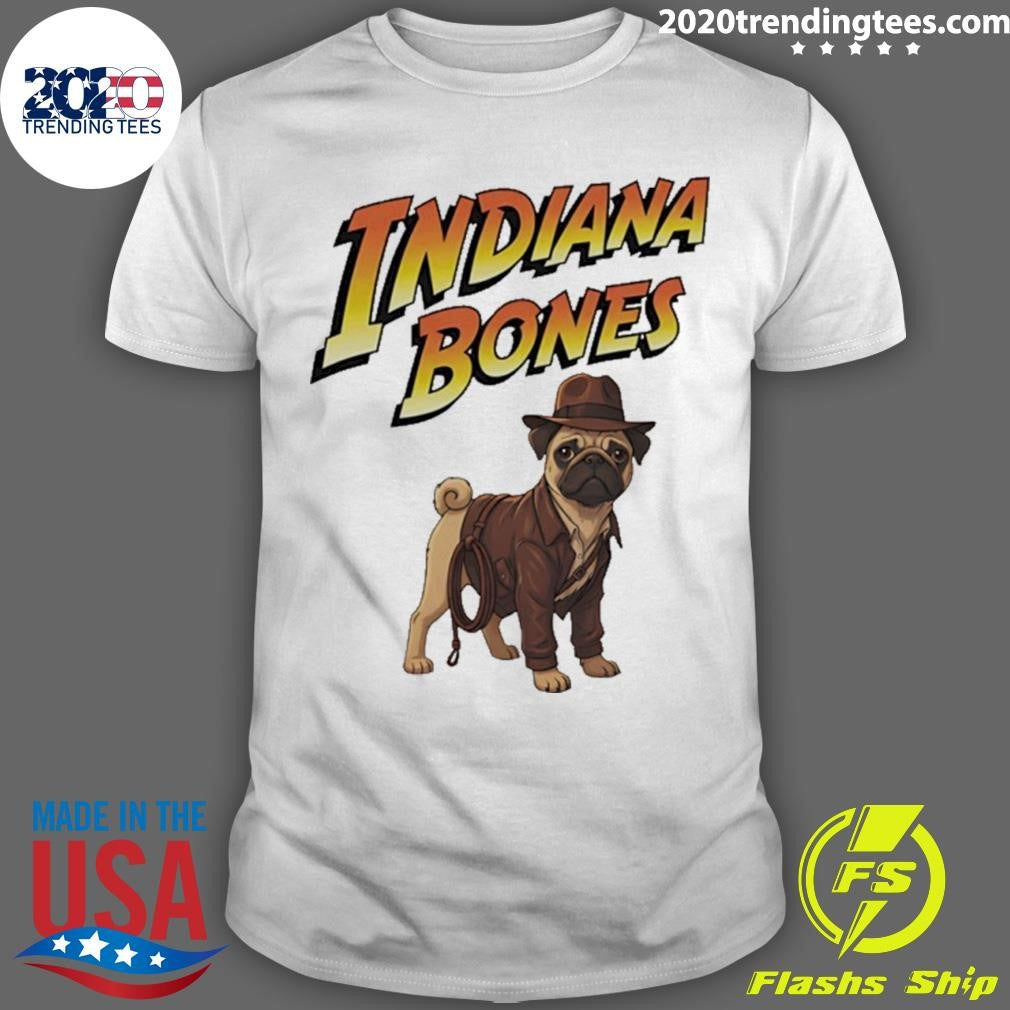 Indiana Bones Bulldog Art Shirt Unisex T-shirt, Sweatshirt, Hoodie, Long Sleeve Tee - T-Shirt, Sweatshirt, Hoodie