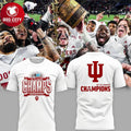 Indiana Football We are Champions 2025 Two Sided Shirt Unisex T-shirt, Sweatshirt, Hoodie, Long Sleeve Tee - T-Shirt, Sweatshirt, Hoodie