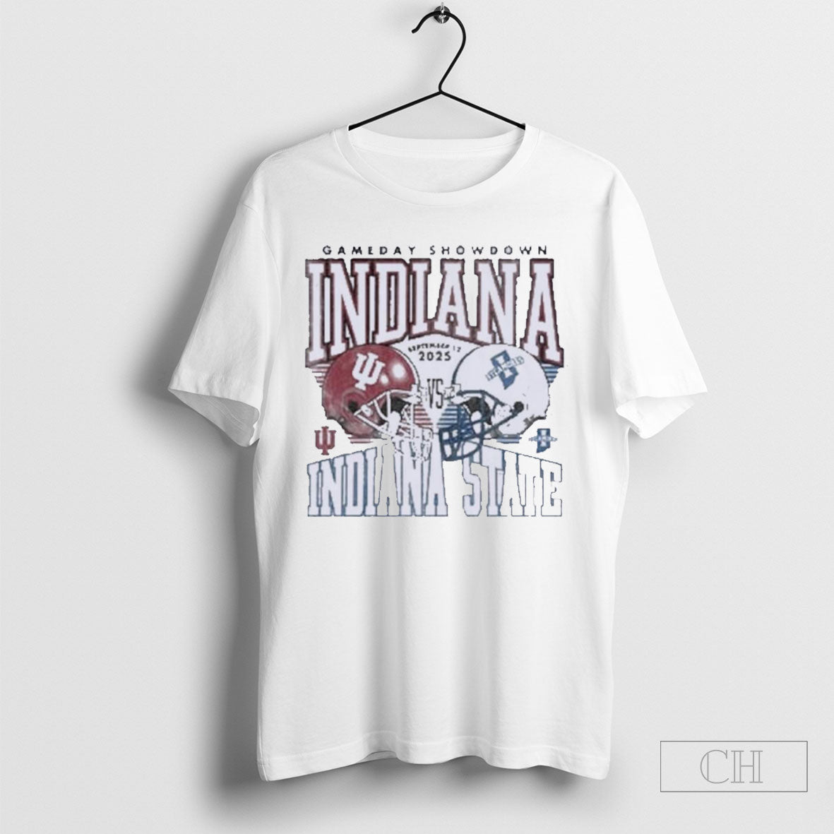 Indiana Vs Indiana State Gameday Showdown Duel Helmet Unisex T-shirt, Sweatshirt, Hoodie, Long Sleeve Tee - T-Shirt, Sweatshirt, Hoodie