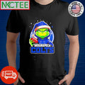 Indianapolis Colts Grinch wearing Santa hat Christmas 2024 shirt Unisex T-shirt, Sweatshirt, Hoodie, Long Sleeve Tee - T-Shirt, Sweatshirt, Hoodie
