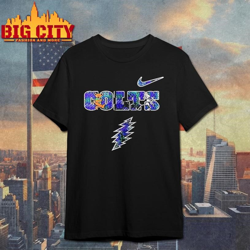 Indianapolis Colts X Grateful Dead Logo Parody Shirt Unisex T-shirt, Sweatshirt, Hoodie, Long Sleeve Tee - T-Shirt, Sweatshirt, Hoodie