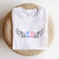 Loss Awareness Shirt Baby Loss Support Pregnancy Loss Shirt Miscarriage Short Sleeve Mom Baby Foot Print Angel Wings Remembrance T-Shirts, Hoodie, Sweatshirt - T-Shirt, Sweatshirt, Hoodie