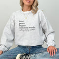 Inner Peace Begins Four Words Mental Health Long Sleeves Funny Quote T-Shirts, Hoodie, Sweatshirt - T-Shirt, Sweatshirt, Hoodie