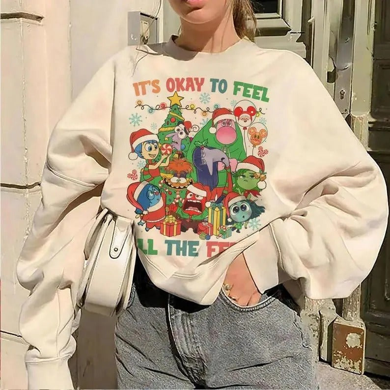 Inside Out Shirt 'S Okay Feel All Feels Shirt Inside Out Movie T-Shirts, Hoodie, Sweatshirt - T-Shirt, Sweatshirt, Hoodie