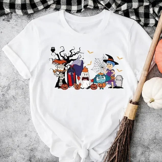 Inside Out Halloween Shirt Trick Treat Shirt Joy Sadness Anxiety Anger Shirt Core Memory Day Shirt Pumpkin T-Shirts, Hoodie, Sweatshirt - T-Shirt, Sweatshirt, Hoodie