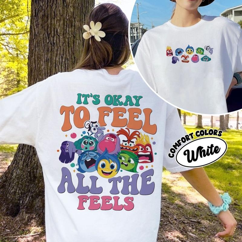 Inside Out 'S Okay Feel All Feels Shirt T-Shirts, Hoodie, Sweatshirt - T-Shirt, Sweatshirt, Hoodie