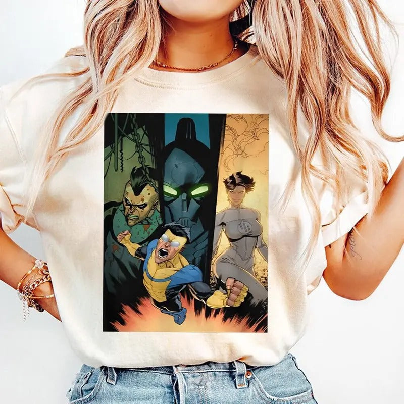 Invincible Shirt Invincible Universe Cartoon Shirt Omni Man Shirt Invincible Mark Superhero Tm143 T-Shirts, Hoodie, Sweatshirt - T-Shirt, Sweatshirt, Hoodie