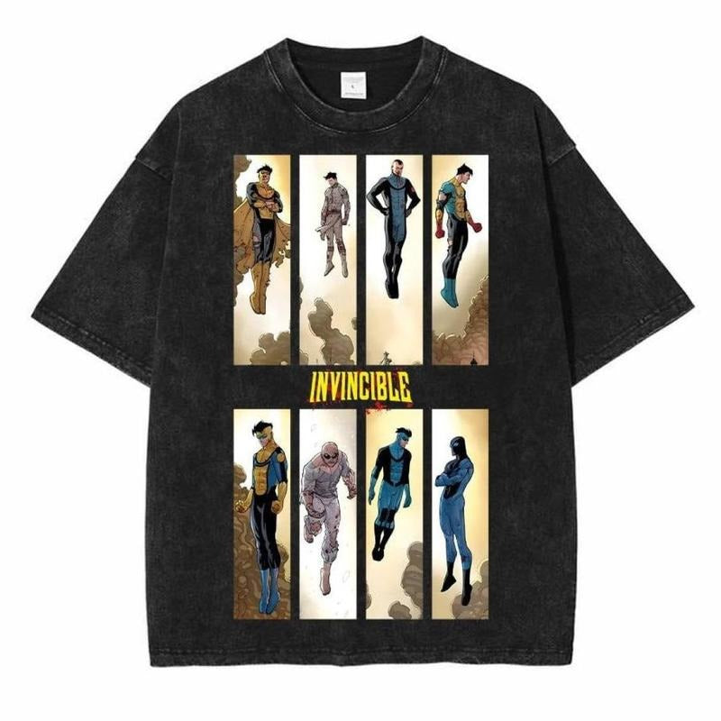 Invincible War Washed Comics Shirt TV Show Comics Shirt Vintage Washed Trending Comic Layer Friendly T-Shirts, Hoodie, Sweatshirt - T-Shirt, Sweatshirt, Hoodie