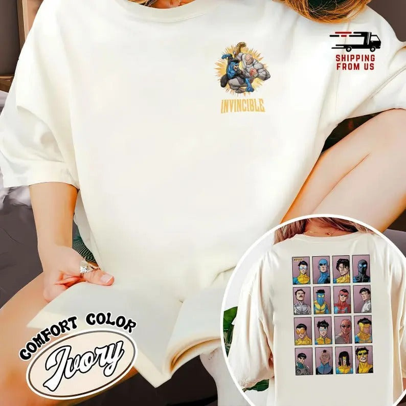 Invincible Vs Conquest Comfort Color Conquest Shirt Invincible Mark Superhero Comic Book Fan T-Shirts, Hoodie, Sweatshirt - T-Shirt, Sweatshirt, Hoodie