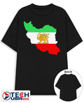 Iran Map Lion and Sun Persian Heritage logo shirt Unisex T-shirt, Sweatshirt, Hoodie, Long Sleeve Tee - T-Shirt, Sweatshirt, Hoodie