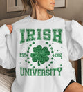 Irish University St Patty'S Faux Embroidery Green Day St Patricks Day Green Glitter Shamrock Retro St Patricks Day T-Shirts, Hoodie, Sweatshirt - T-Shirt, Sweatshirt, Hoodie