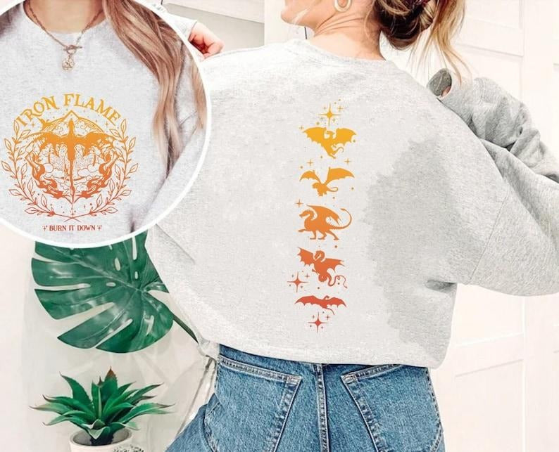 Iron Flame Fourth Wing Rebecca Yarros Dragon Rider T-Shirts, Hoodie, Sweatshirt - T-Shirt, Sweatshirt, Hoodie