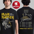 Iron Maiden 50 Anniversary World Piece World Tour 1983 Vintage Two Sided Shirt Unisex T-shirt, Sweatshirt, Hoodie, Long Sleeve Tee - T-Shirt, Sweatshirt, Hoodie