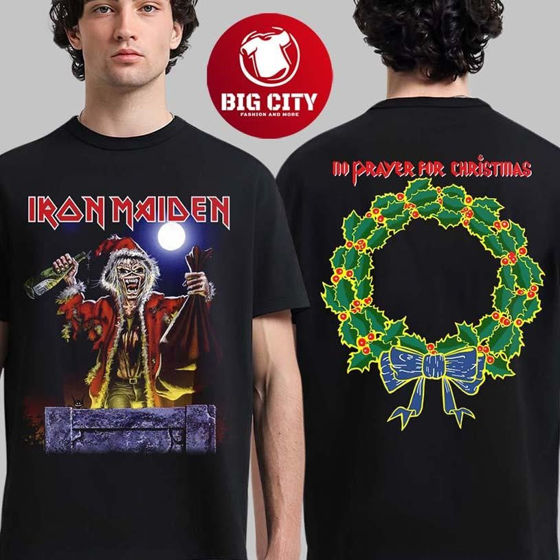 Iron Maiden No Prayer For Christmas 2025 Two Sided Shirt Unisex T-shirt, Sweatshirt, Hoodie, Long Sleeve Tee - T-Shirt, Sweatshirt, Hoodie
