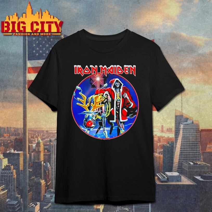 Iron Maiden Santa Eddie Xmas Shirt Unisex T-shirt, Sweatshirt, Hoodie, Long Sleeve Tee - T-Shirt, Sweatshirt, Hoodie