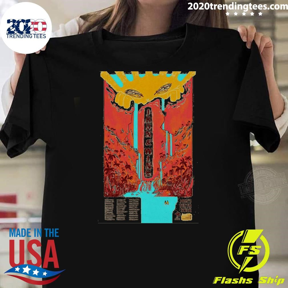 Iron & Wine Hens Teeth Tour 2026 Shirt Unisex T-shirt, Sweatshirt, Hoodie, Long Sleeve Tee - T-Shirt, Sweatshirt, Hoodie