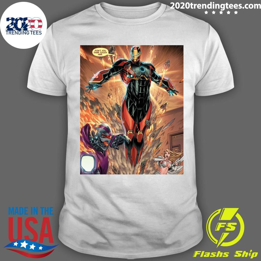 IronMan and Emma Frost Dont You Dare Touch Her Shirt Unisex T-shirt, Sweatshirt, Hoodie, Long Sleeve Tee - T-Shirt, Sweatshirt, Hoodie