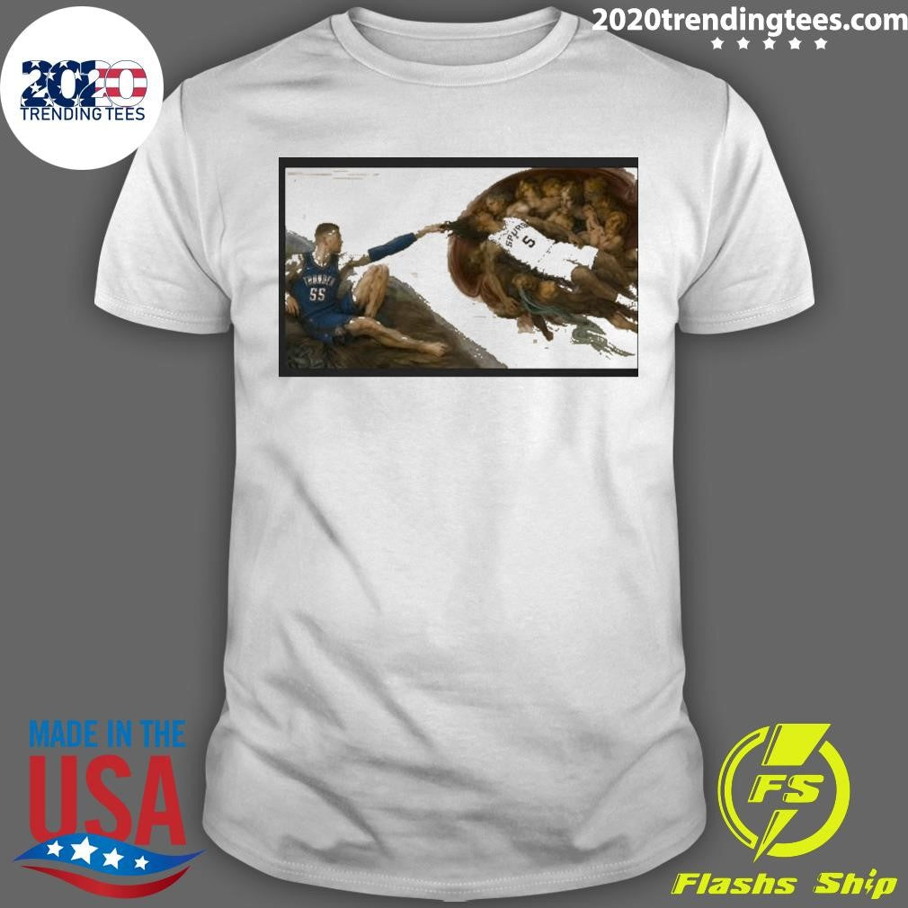 Isaiah Hartenstein Oklahoma City Thunder Stephon Castle San Antonio Spurs The Creation Of Adam Shirt - T-Shirt, Sweatshirt, Hoodie