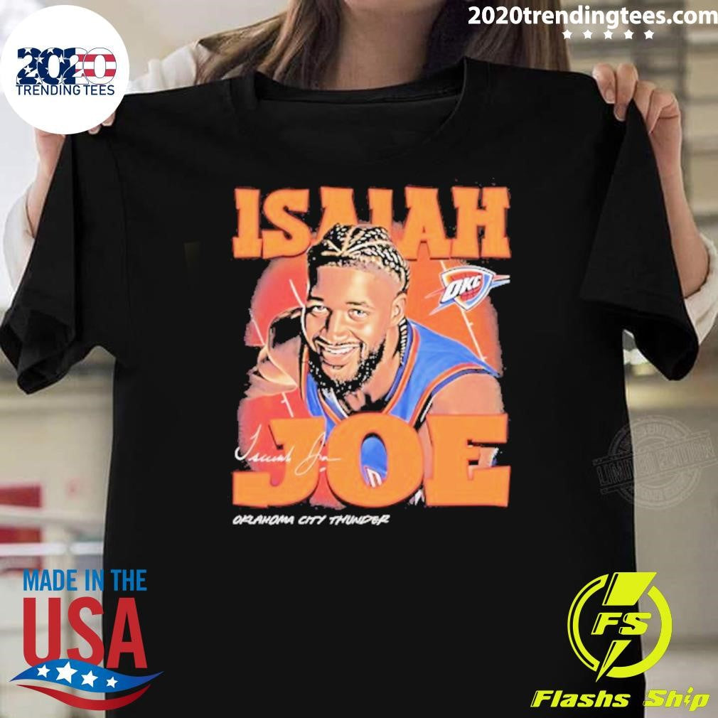 Isaiah Joe Nba Oklahoma City Thunder Airbrush Vintage Shirt Unisex T-shirt, Sweatshirt, Hoodie, Long Sleeve Tee - T-Shirt, Sweatshirt, Hoodie