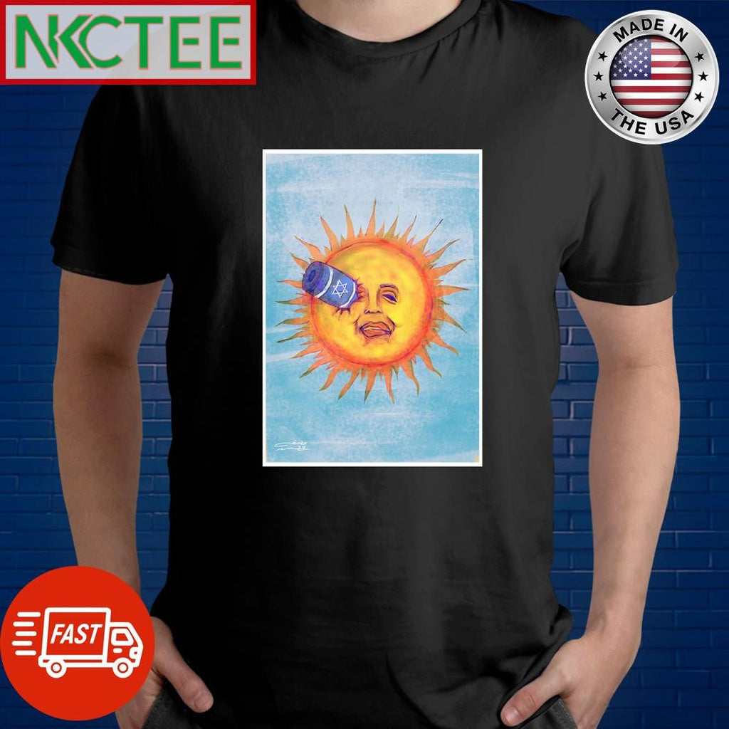 Israel bullets into the eye of the sun shirt Unisex T-shirt, Sweatshirt, Hoodie, Long Sleeve Tee - T-Shirt, Sweatshirt, Hoodie