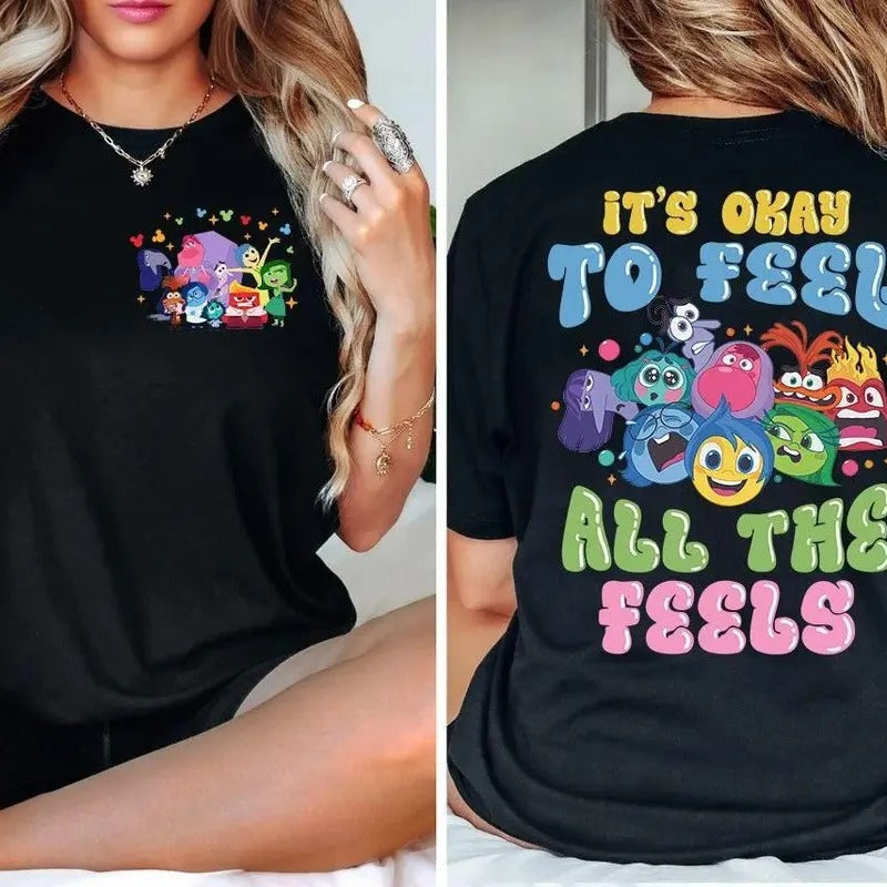 'S Okay Feel All Feels Shirt Mental Health T-Shirts, Hoodie, Sweatshirt - T-Shirt, Sweatshirt, Hoodie