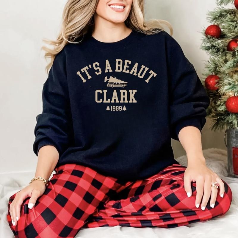 'S Beaut Clark Shirt Casual Long Sleeve Crew Neck Fall & Winter Clothes Daily T-Shirts, Hoodie, Sweatshirt - T-Shirt, Sweatshirt, Hoodie
