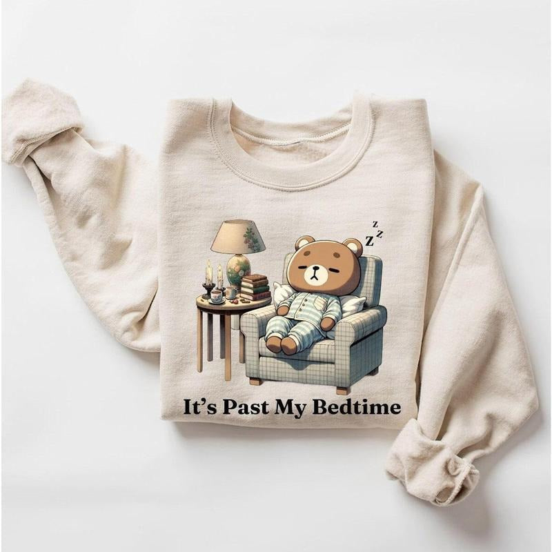 'S Past My Bedtime Sleepy Bear Funny Meme Bookworm Meme Shirt T-Shirts, Hoodie, Sweatshirt - T-Shirt, Sweatshirt, Hoodie