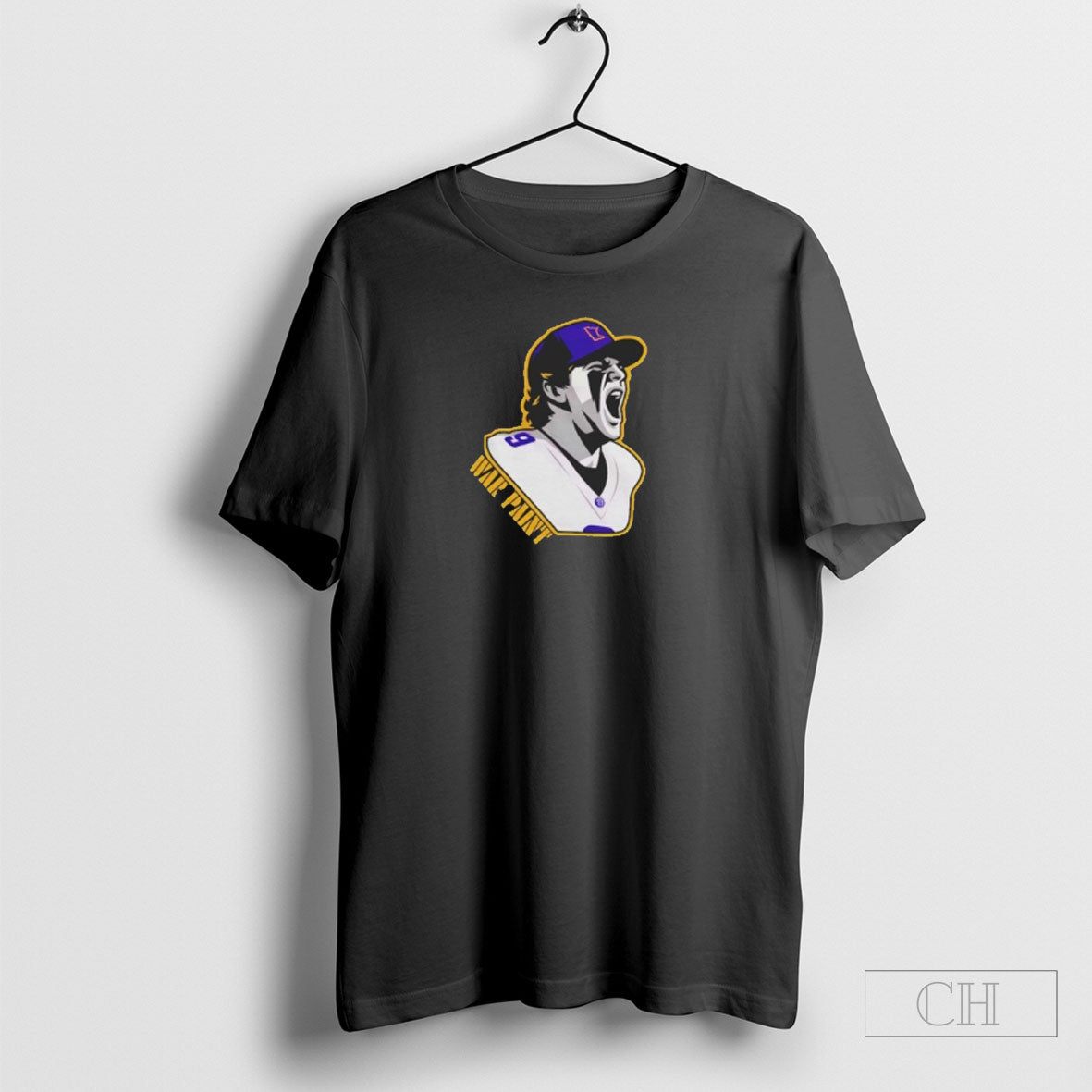 J J Mccarthy Minnesota Vikings War Paint Unisex T-shirt, Sweatshirt, Hoodie, Long Sleeve Tee - T-Shirt, Sweatshirt, Hoodie