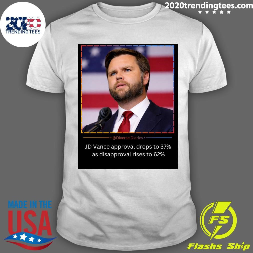 JD Vance Faces Shifting Public Opinion Amid Iran Conflict Discussions Shirt Unisex T-shirt, Sweatshirt, Hoodie, Long Sleeve Tee - T-Shirt, Sweatshirt, Hoodie