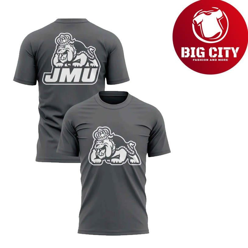 JMU Football 2025 New Gray Two Sided Shirt Unisex T-shirt, Sweatshirt, Hoodie, Long Sleeve Tee - T-Shirt, Sweatshirt, Hoodie