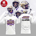 JMU Football Champions 2025 Two Sided Shirt Unisex T-shirt, Sweatshirt, Hoodie, Long Sleeve Tee - T-Shirt, Sweatshirt, Hoodie