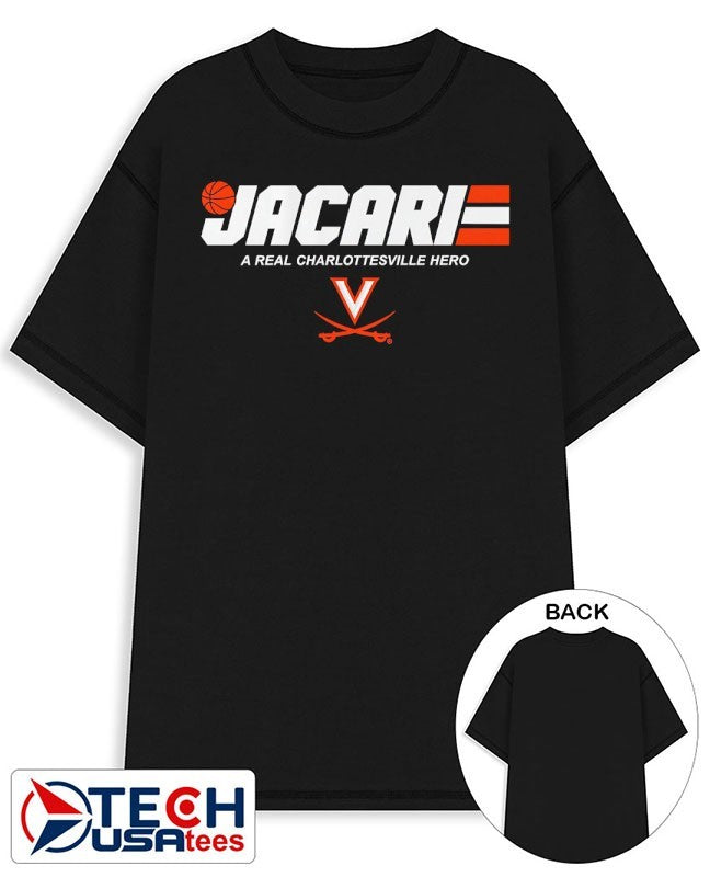 Jacari White a real Charlottesville Hero Virginia Cavaliers Basketball shirt Unisex T-shirt, Sweatshirt, Hoodie, Long Sleeve Tee - T-Shirt, Sweatshirt, Hoodie