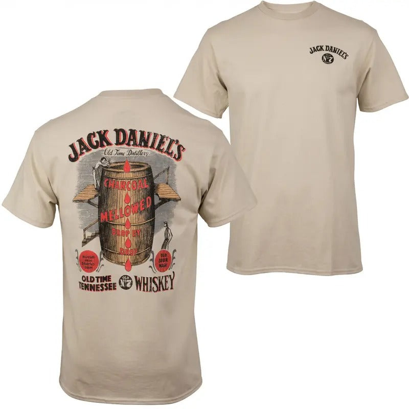 Jack D Whisky Barrel Front Back Print T-Shirts, Hoodie, Sweatshirt - T-Shirt, Sweatshirt, Hoodie