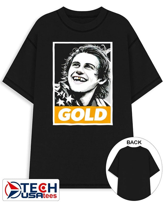 Jack Hughes Olympic Legend Golden Toothless shirt Unisex T-shirt, Sweatshirt, Hoodie, Long Sleeve Tee - T-Shirt, Sweatshirt, Hoodie