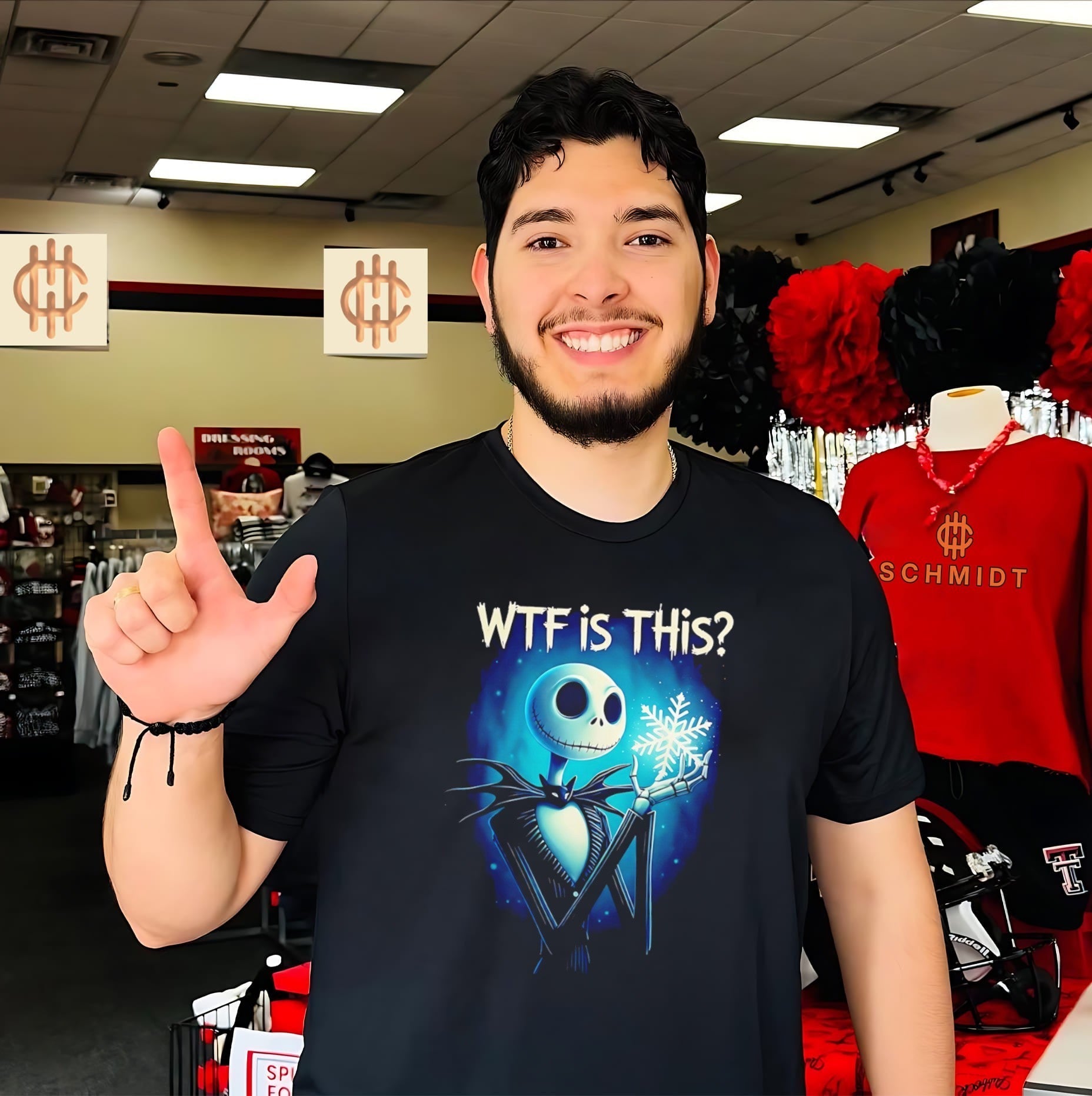 Jack Skellington wtf is this shirt Unisex T-shirt, Sweatshirt, Hoodie, Long Sleeve Tee - T-Shirt, Sweatshirt, Hoodie