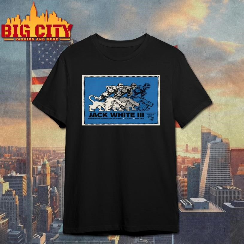 Jack White 11.27.2025 Detroit MI Poster Shirt Unisex T-shirt, Sweatshirt, Hoodie, Long Sleeve Tee - T-Shirt, Sweatshirt, Hoodie