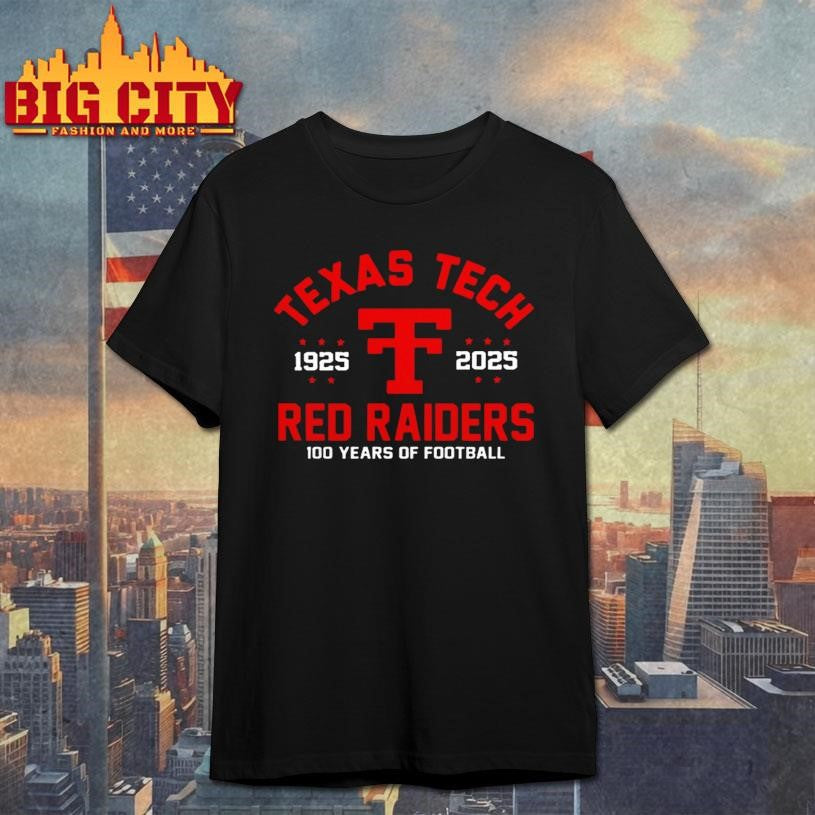 Jacob Rodriguez Texas Tech 100 Years Of Football 1925 2025 Shirt Unisex T-shirt, Sweatshirt, Hoodie, Long Sleeve Tee - T-Shirt, Sweatshirt, Hoodie