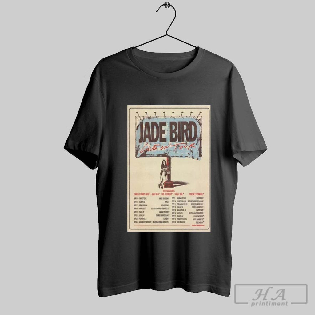 Jade Bird September October 2025 Poster Unisex T-shirt, Sweatshirt, Hoodie, Long Sleeve Tee - T-Shirt, Sweatshirt, Hoodie