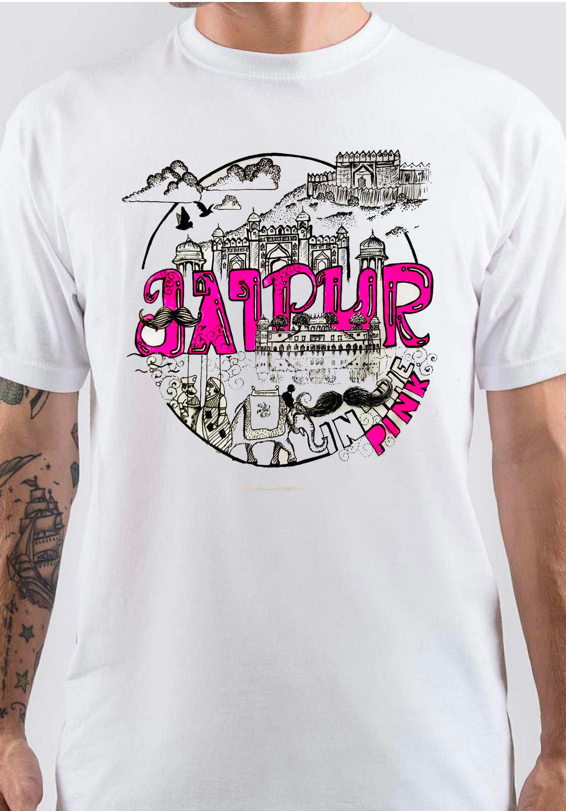 Jaipur White T-Shirts, Hoodie, Sweatshirt - T-Shirt, Sweatshirt, Hoodie
