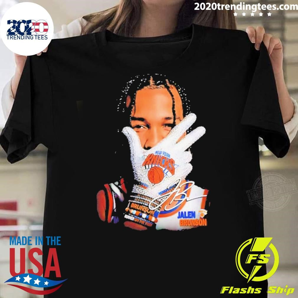 Jalen Brunson 2026 Iceman Burner On The Town Signature Shirt Unisex T-shirt, Sweatshirt, Hoodie, Long Sleeve Tee - T-Shirt, Sweatshirt, Hoodie