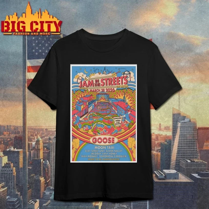 Jam In The Streets March 28 2026 Downtown Athens GA Poster shirt Unisex T-shirt, Sweatshirt, Hoodie, Long Sleeve Tee - T-Shirt, Sweatshirt, Hoodie