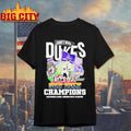 James Madison Dukes Stomp Troy Trojans Sun Belt Champions 2025 Bridgeforth Stadium Mascot Shirt - T-Shirt, Sweatshirt, Hoodie