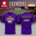James Madison Dukes Sun Belt Champions 2025 Celebrating Two Sided Shirt Unisex T-shirt, Sweatshirt, Hoodie, Long Sleeve Tee - T-Shirt, Sweatshirt, Hoodie