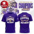 James Madison Dukes Sun Belt Champions 2025 Football Two Sided Shirt Unisex T-shirt, Sweatshirt, Hoodie, Long Sleeve Tee - T-Shirt, Sweatshirt, Hoodie