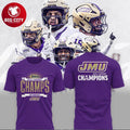 James Madison Dukes Sun Belt We Are Champions 2025 Two Sided Shirt Unisex T-shirt, Sweatshirt, Hoodie, Long Sleeve Tee - T-Shirt, Sweatshirt, Hoodie