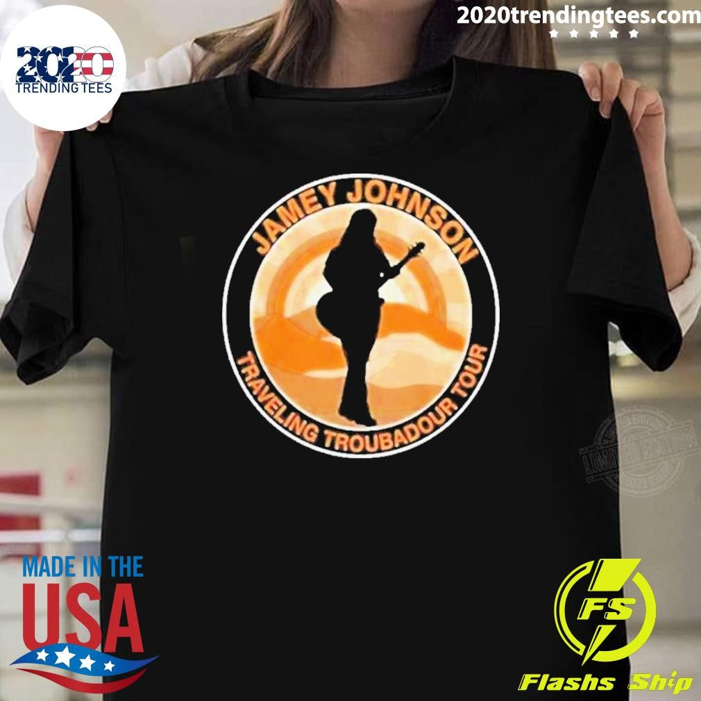 Jamey Johnson Traveling Truebadour 2026 Tee Shirt Unisex T-shirt, Sweatshirt, Hoodie, Long Sleeve Tee - T-Shirt, Sweatshirt, Hoodie